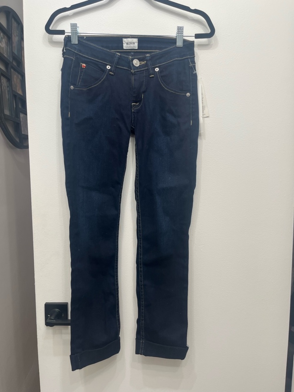 Hudson Jeans Women's Dark Blue Straight-Leg Jeans Sz 25 NWT